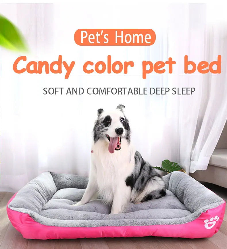 Dog Bed Pets House for Puppy Small Medium Large XXL Supplies Kennel Mat Nesk Sleeping Plush Washable Cat cushion Products indoor