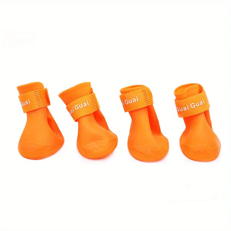 Pet Shoes Cute Pet Dog Shoes Rainproof Puppy Boots Anti-Slip Dog Shoes