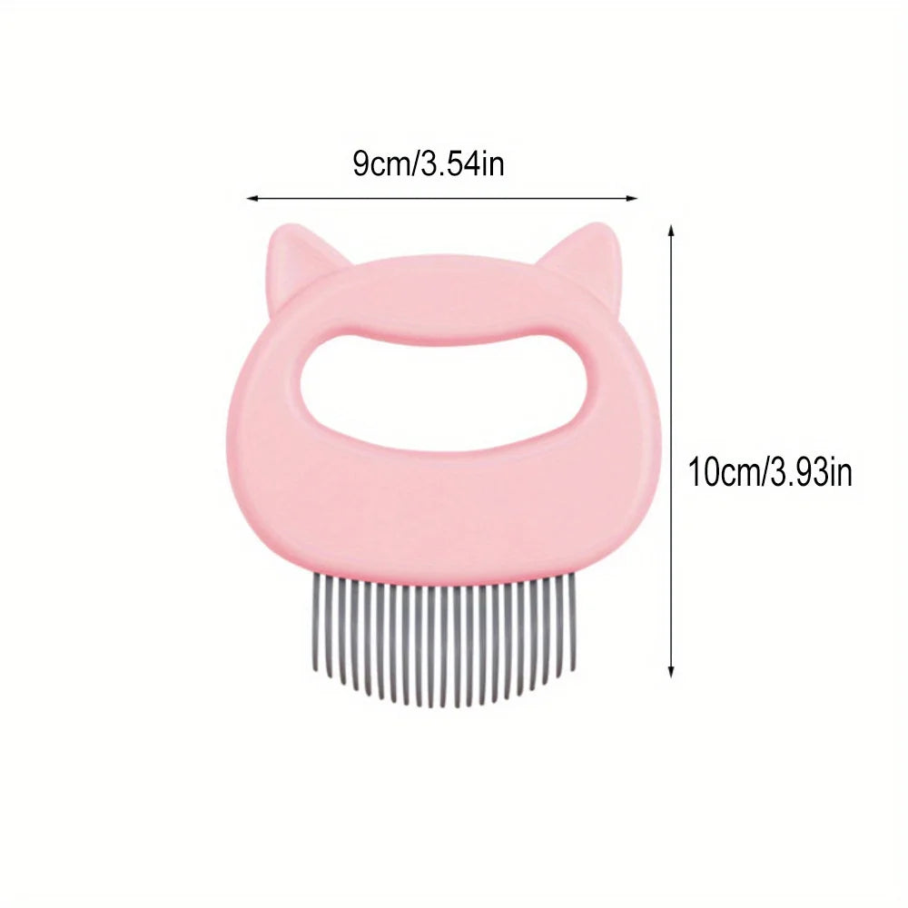 Cat Massage Comb detangling comb Easy Grip Handle Effectively Remove Cat Hair Fine Soft Brush Hair Multi-Color Grooming Tools