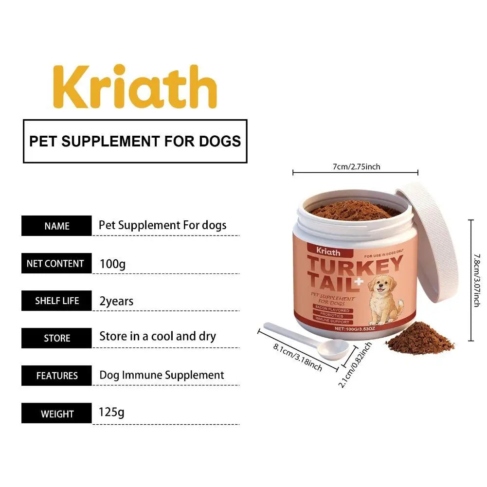 100g Bacon Flavored Pet Health Supplement Elderly Dog Maintenance Joint Intestinal Skin Care Dog Probiotics Immune Support Agent
