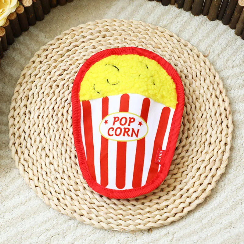 Dog toys that are resistant to biting, grinding teeth, and can relieve boredom with sound simulation, such as hamburgers and fre