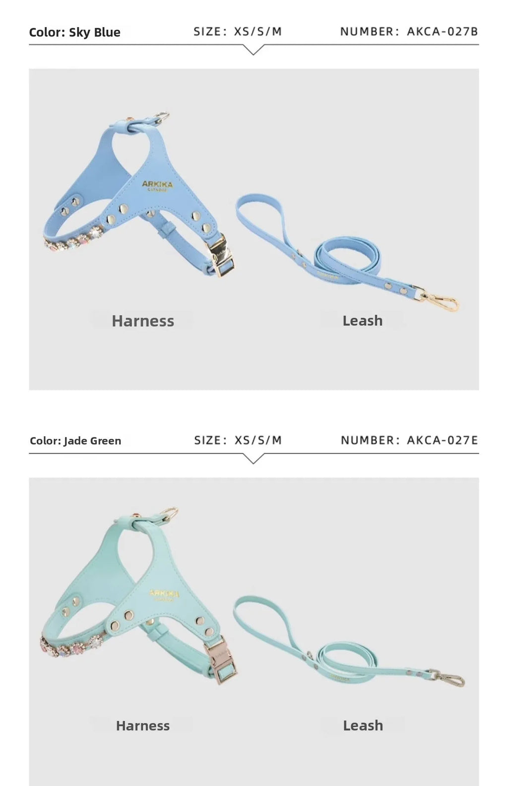Arkika Dog Leash Small Dogs Chest Back Type Yorkie Teddy Pet out Walking Rope Non-Extensible Durable Pet Supplies