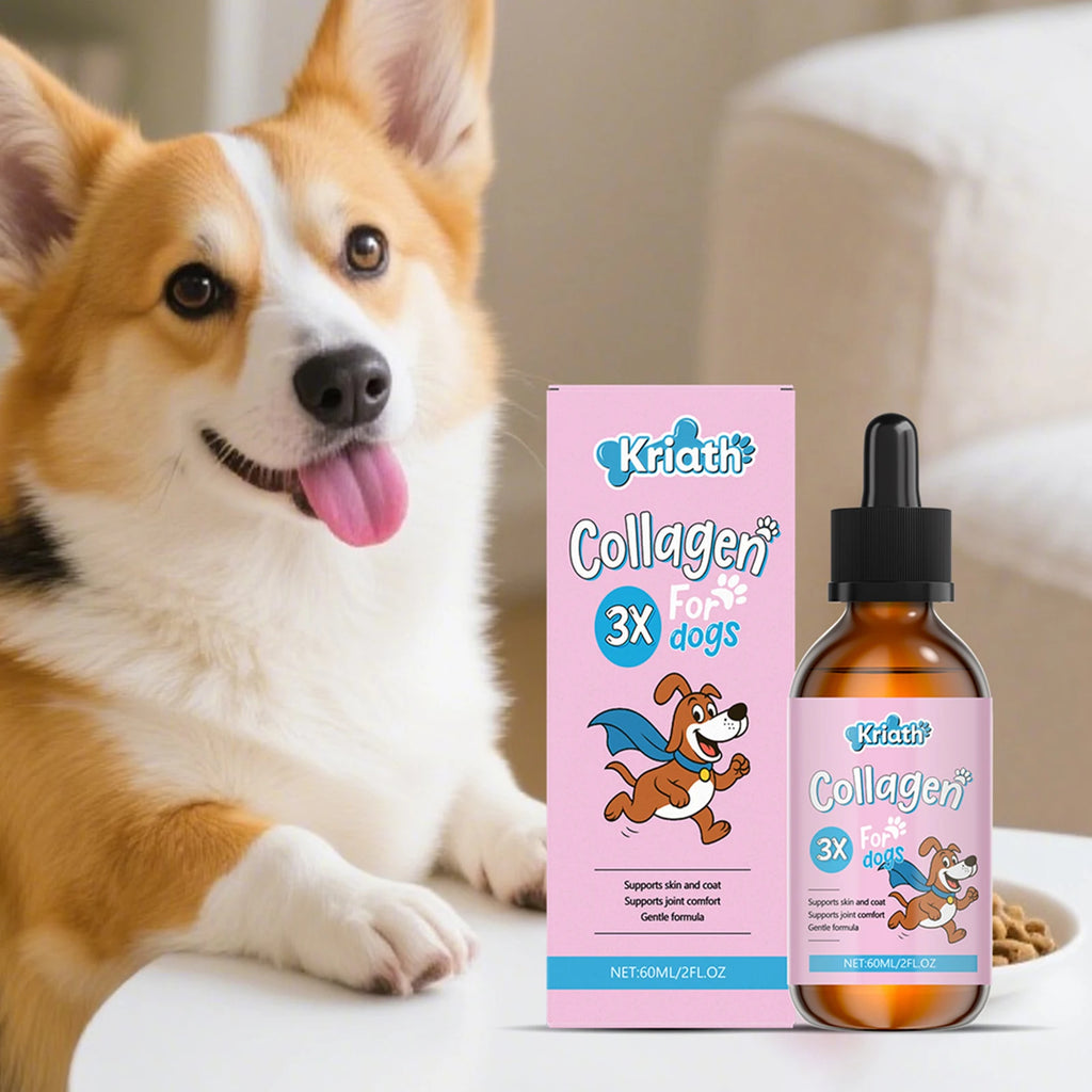 Dog Collagen Drops For Skin Coat Health Gentle Formulas, Easy Digestion Supports Joint & Gut Health Daily Well-Ness Routine