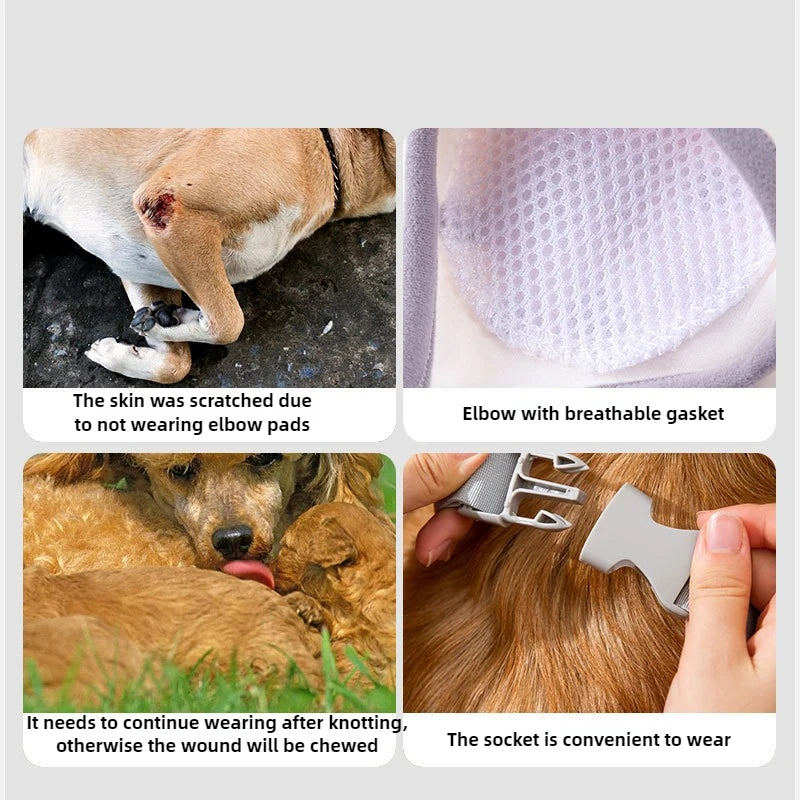 Large Dog Knee Protection Clothing Dirt-proof Pet Coats Protect Joint Breathable Pet Elbow Protect Cloth Portable Dog Supplies