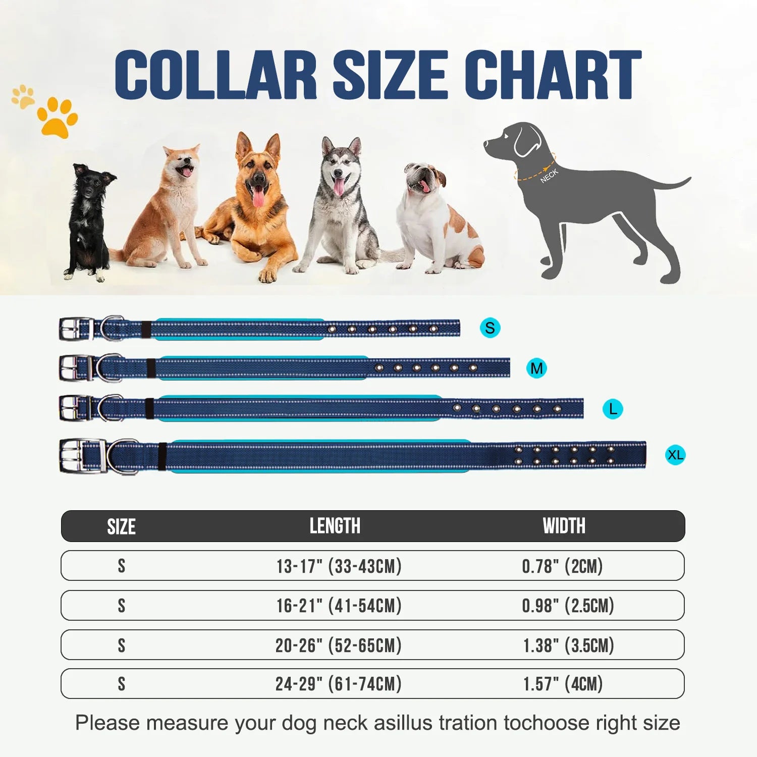 Heavy Duty Tactical Dog Collar, Military Collars with Handle, Training, Walking, Medium and Large Dogs Accessories