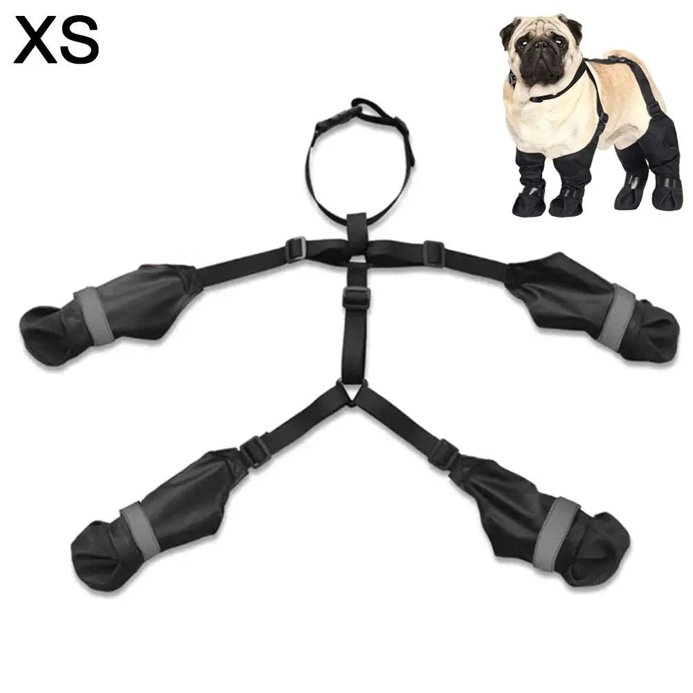Best Anti-Slip Dog Shoes Pet Paw Protector Dog Rain Outdoor & Suspender Dog Dog Dirty-proof Shoes Anti-fall Booties, Sock S7G9