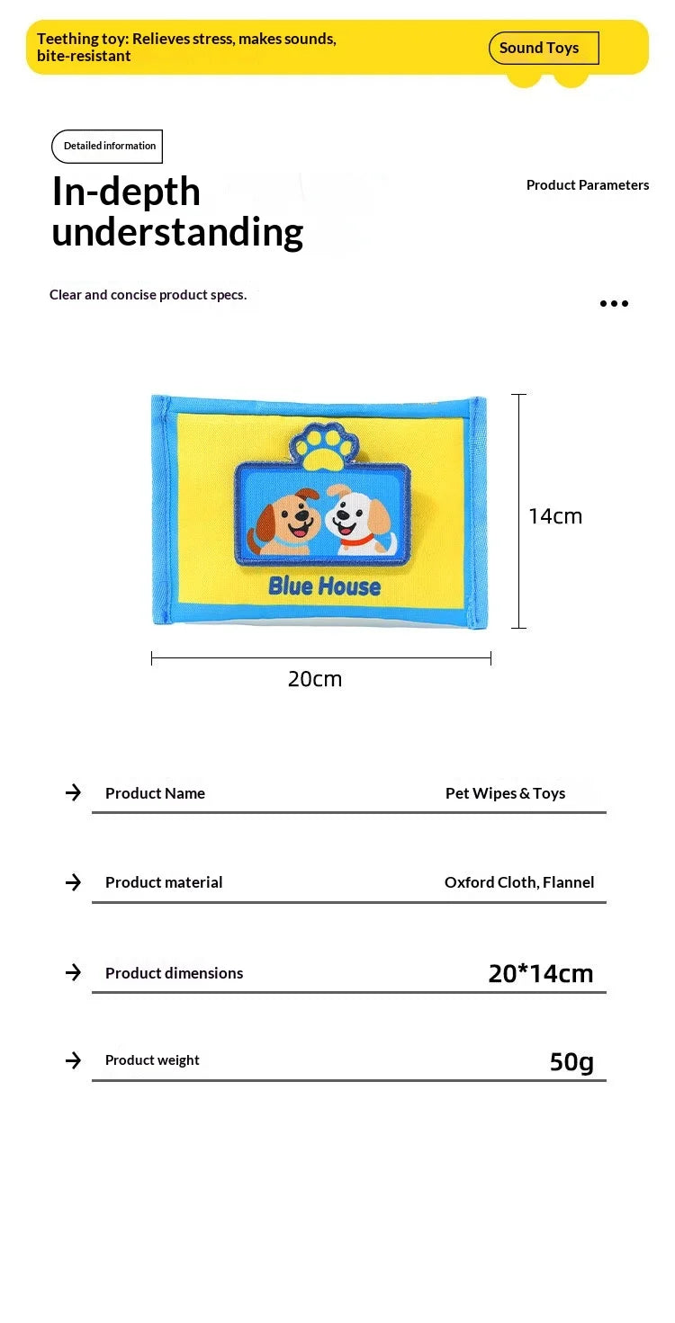 Dog Sniffing Chew Toys Simulation Paper Towel Drawing Box Hiding Puzzle Bite Resistant Consume Energy Indoor Play For Medium Dog
