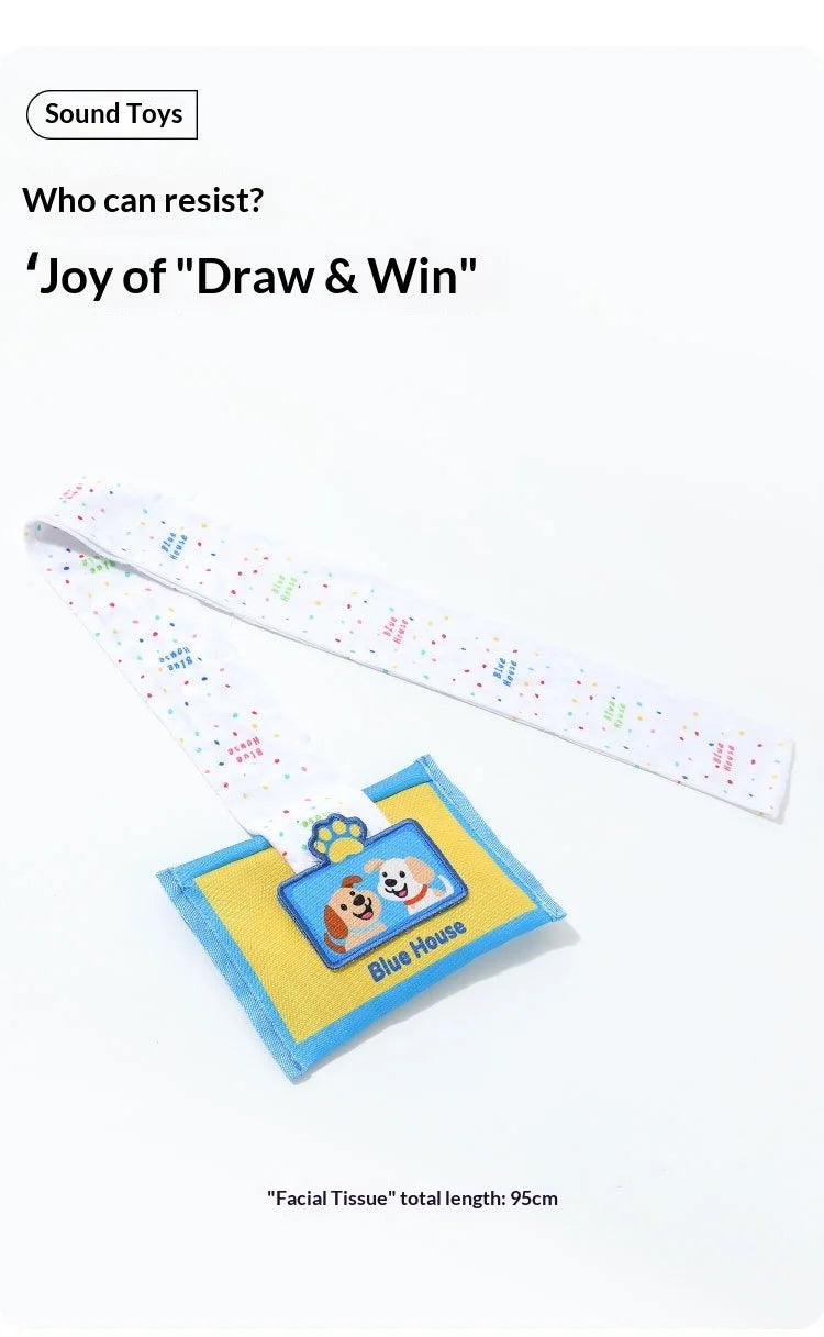Dog Sniffing Chew Toys Simulation Paper Towel Drawing Box Hiding Puzzle Bite Resistant Consume Energy Indoor Play For Medium Dog
