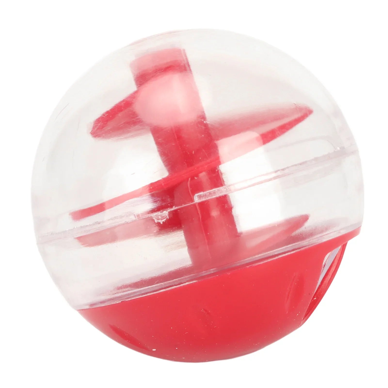 Cat Treat Dispensing Puzzle Cat Treat Dispensing Bite Resistant Interactive Pet Slow Feeder Puzzle for Kitten - Red