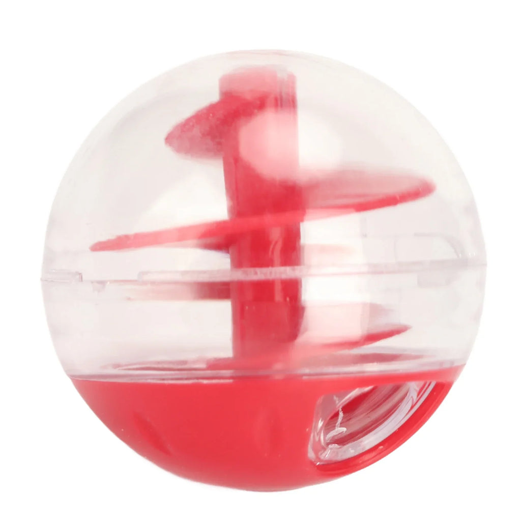 Cat Treat Dispensing Puzzle Cat Treat Dispensing Bite Resistant Interactive Pet Slow Feeder Puzzle for Kitten - Red