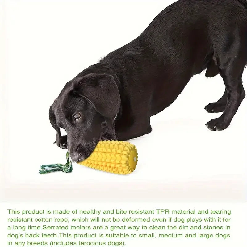 Dog Chew Toys for Aggressive Chewers Tough Durable Squeaky Interactive Dog Toys Puppy Teeth Chew Corn Stick Toy