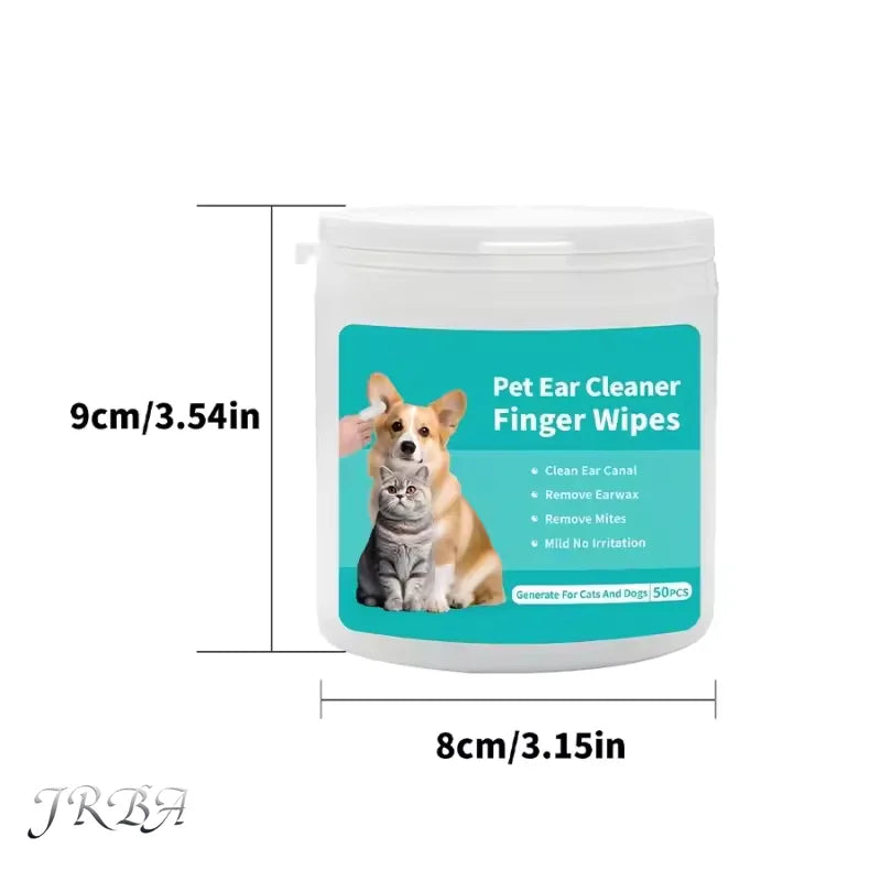 Pet Ear Cleaning Wipes Disposable Ear Care Finger Cover Convenient And Dirty Hand Ear Mite Ear Mite And Dogs Cleaning
