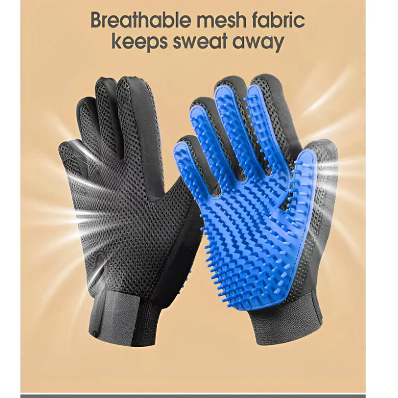 Silicone Deshedding & Massage Brush Mitt | Hair Remover Tool