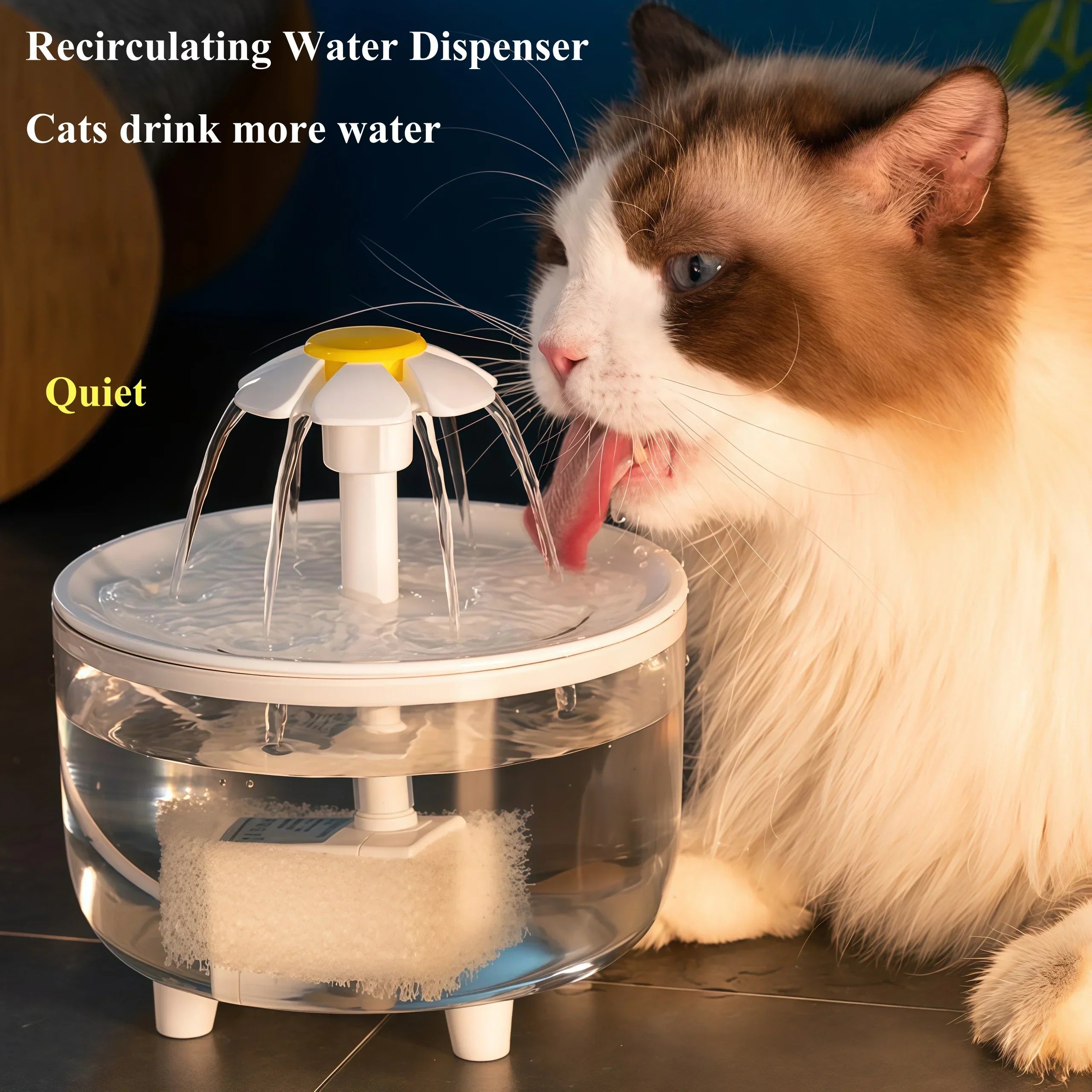 USB Electric Pet Water Fountain - Silent Automatic Cat Water Dispenser with Filter