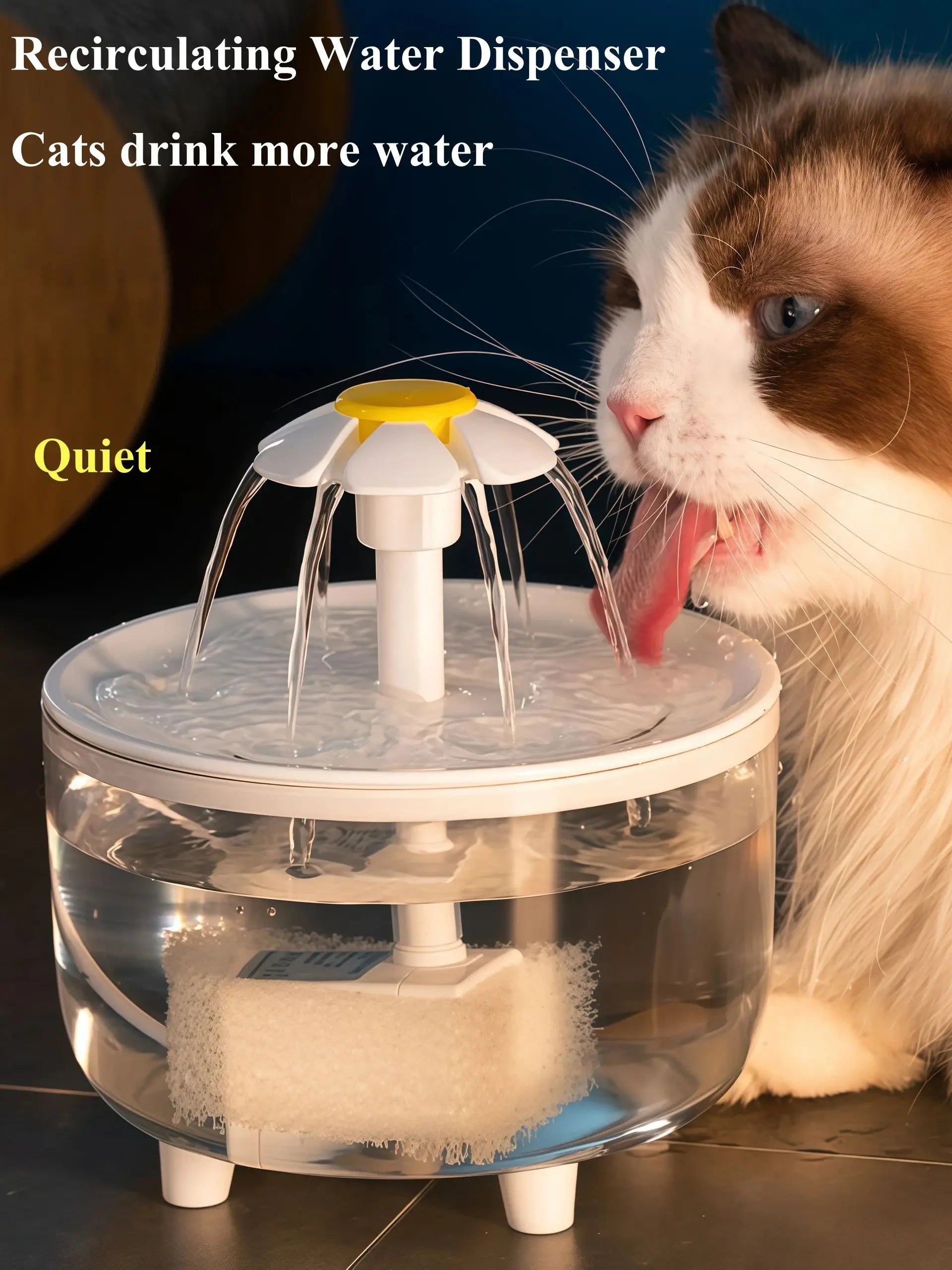 USB Electric Pet Water Fountain - Silent Automatic Cat Water Dispenser with Filter