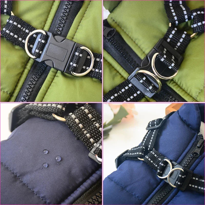 Warm Waterproof Winter Coat for Small Medium & Large Dogs